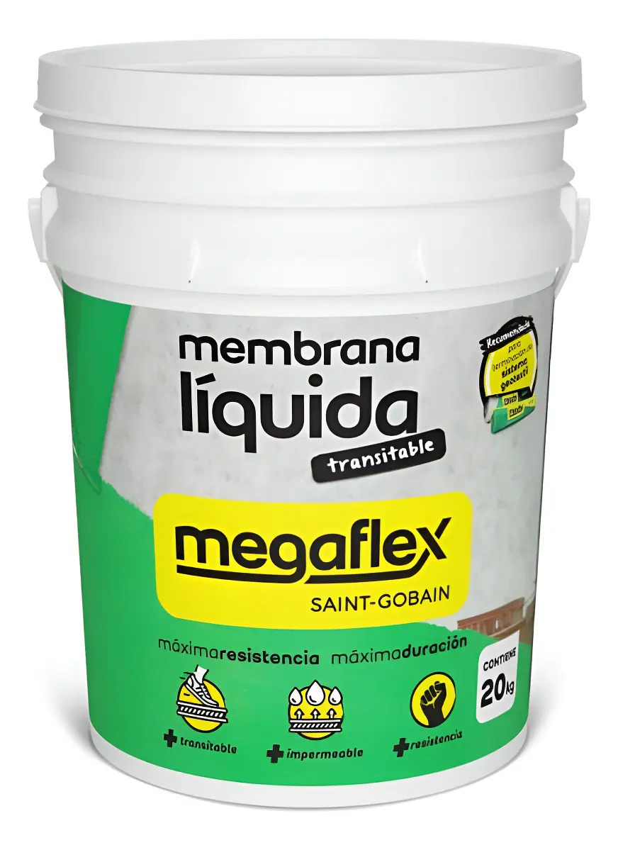 meml20B Membrana Liquida MEGAFLEX Emultrans x 20lts BLANCA