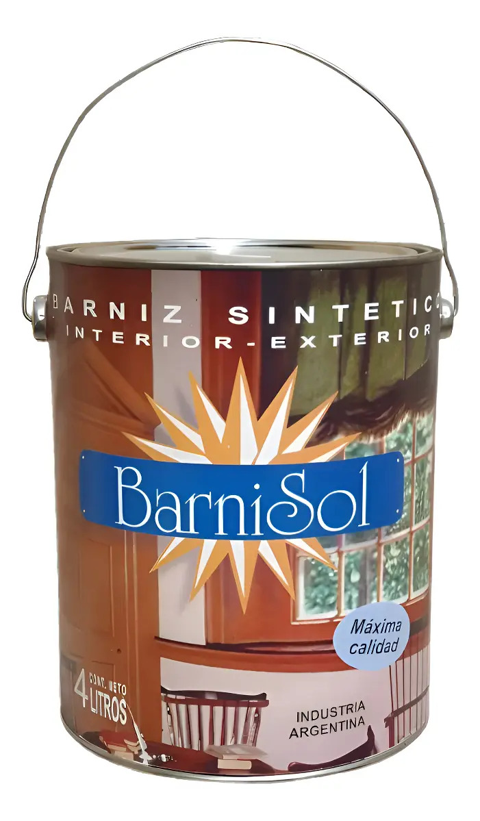 sin4 Barniz Sintetico Interior/Exterior Barnisol x 4Lt