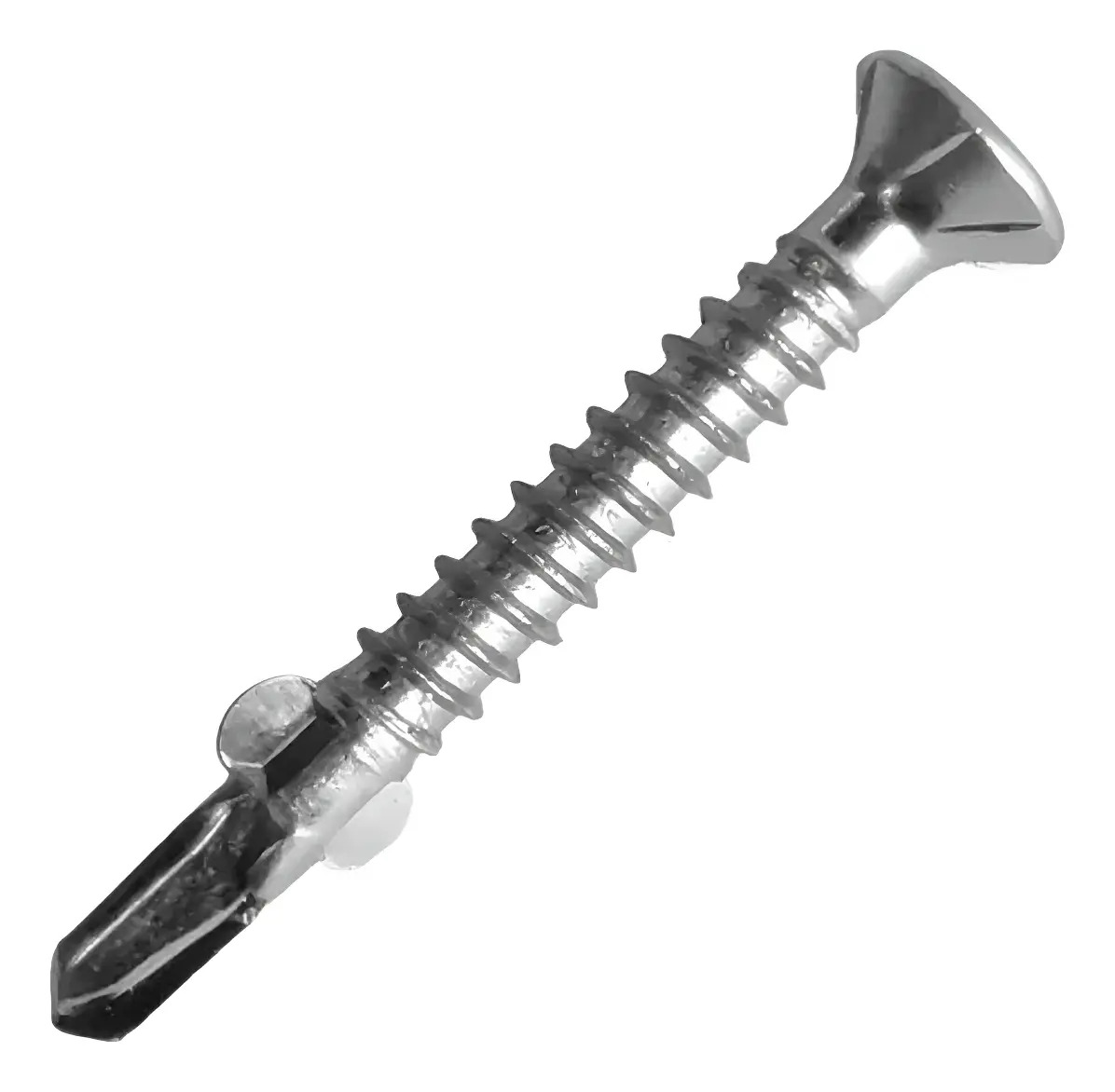 a25g Tornillo 12 x 2 1/2 Punta Mecha con alas x 2.000 Unid