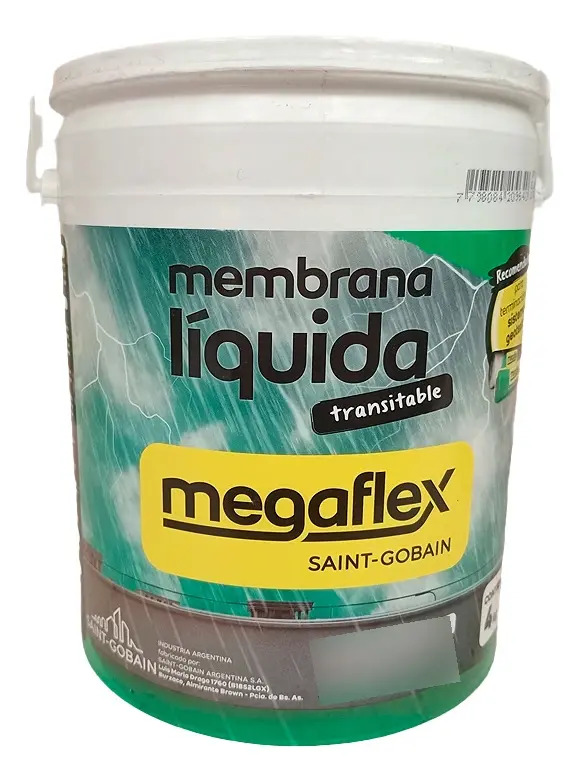 meml4B Membrana Liquida MEGAFLEX Emultrans x 4lts BLANCA