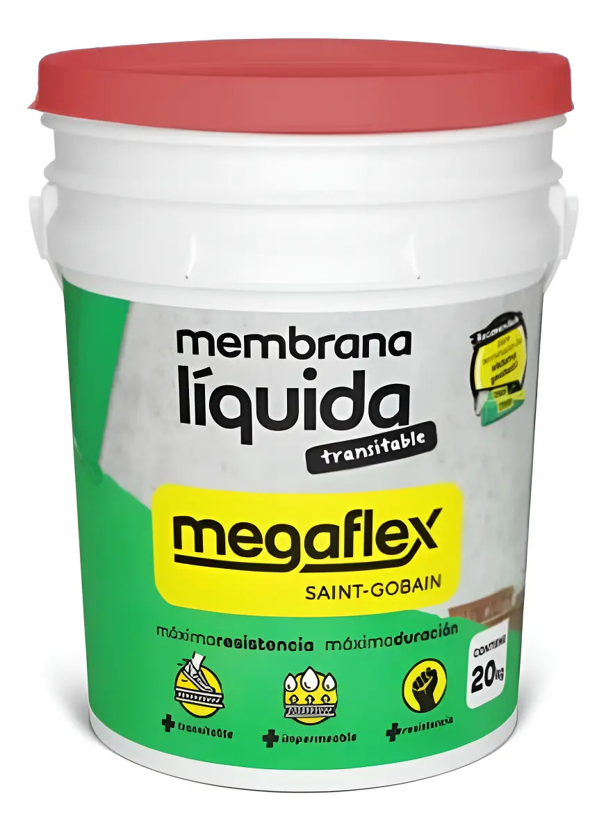 meml20R Membrana Liquida MEGAFLEX Emultrans x 20lts ROJA