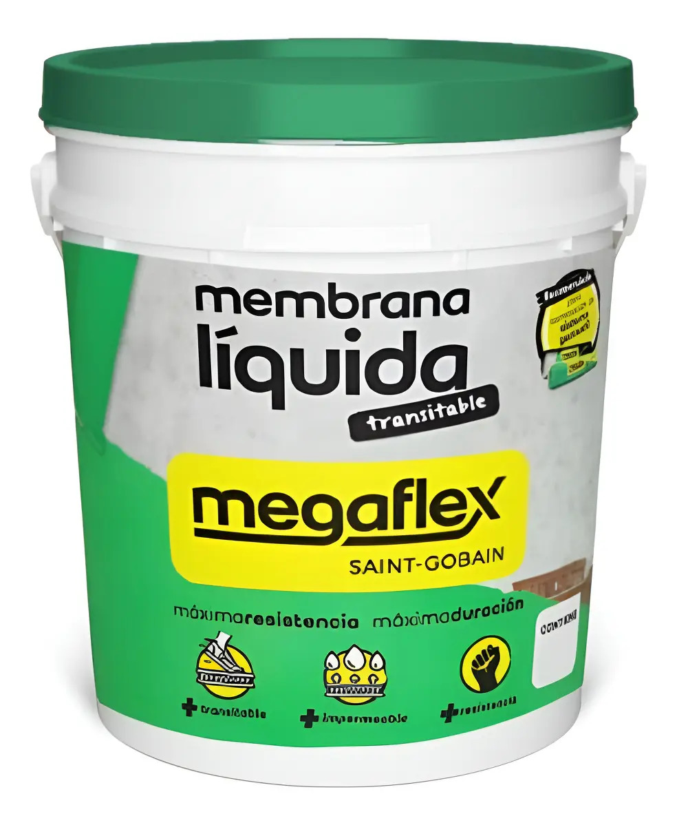 meml10V Membrana Liquida MEGAFLEX Emultrans x 10lts VERDE