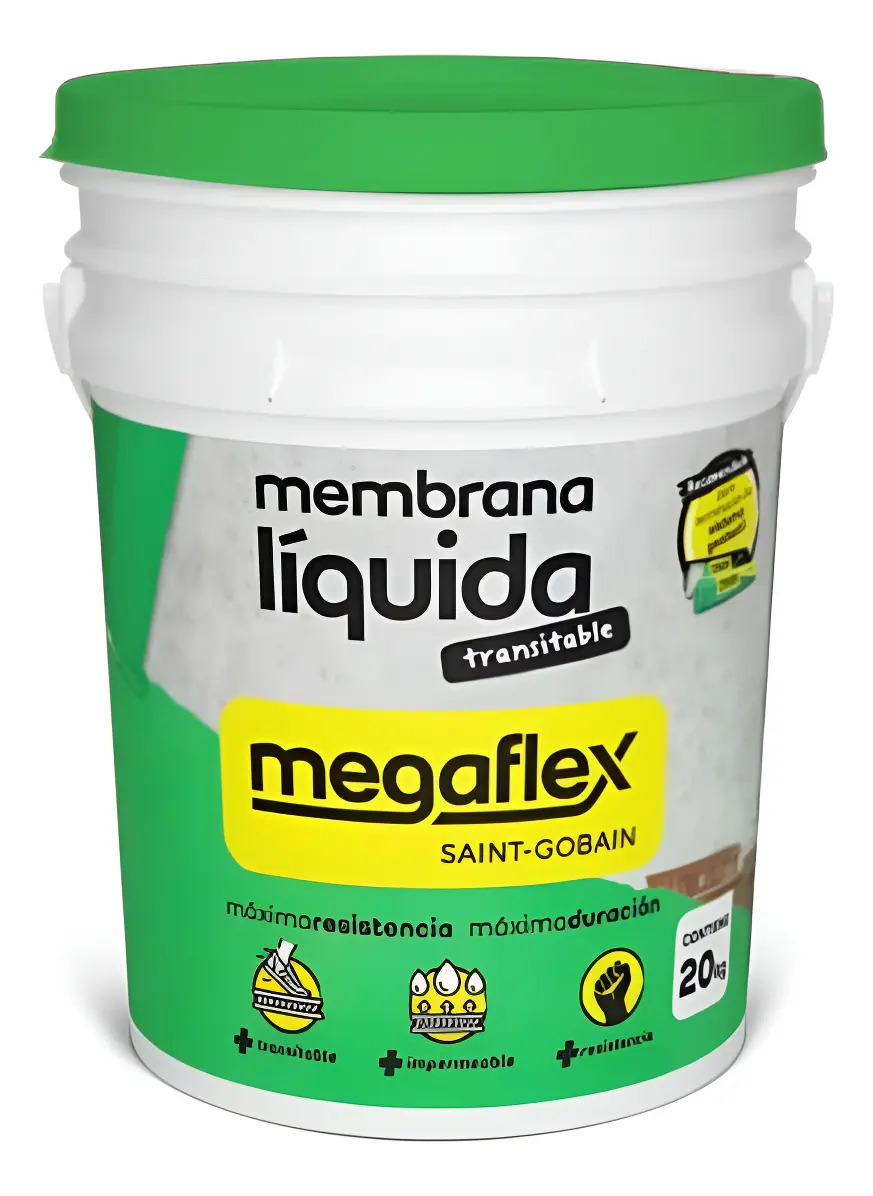 meml20V Membrana Liquida MEGAFLEX Emultrans x 20lts VERDE