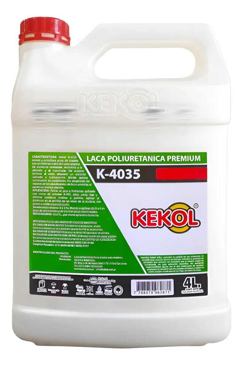 hlp4sm Hidrolaca Poliuretanica K-4035 SEMI MATE x 4lts