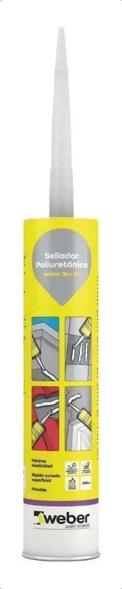 snb6 Sellador Neutro WEBER Blanco x 300ML x 6 unidades
