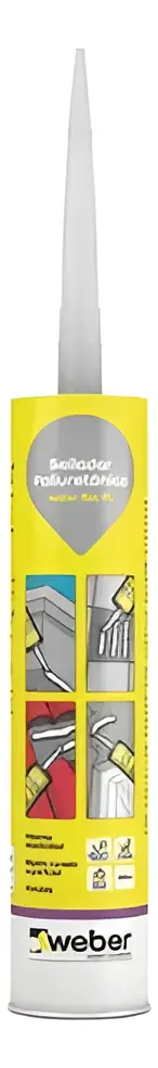 pug12 12 Sellador Poliuretanico WEBER GRIS x 300ml (CAJA X 12)