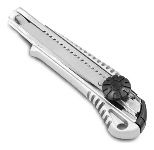 CUT18M 6650 - CUTTER 18MM METAL RETRACTIL C/RUEDA BREMEN