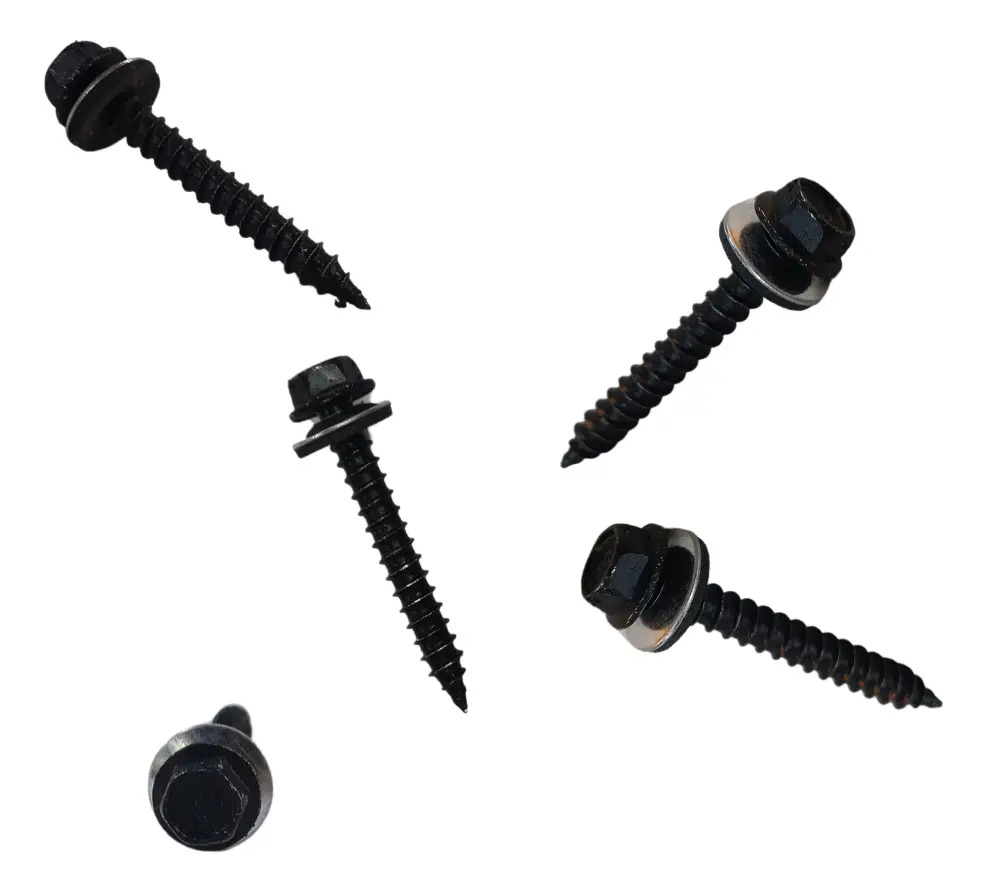 tmg2n Autoperforantes Hexagonal Punta Mecha 14 x 2 x 1000 Unid NEGRO