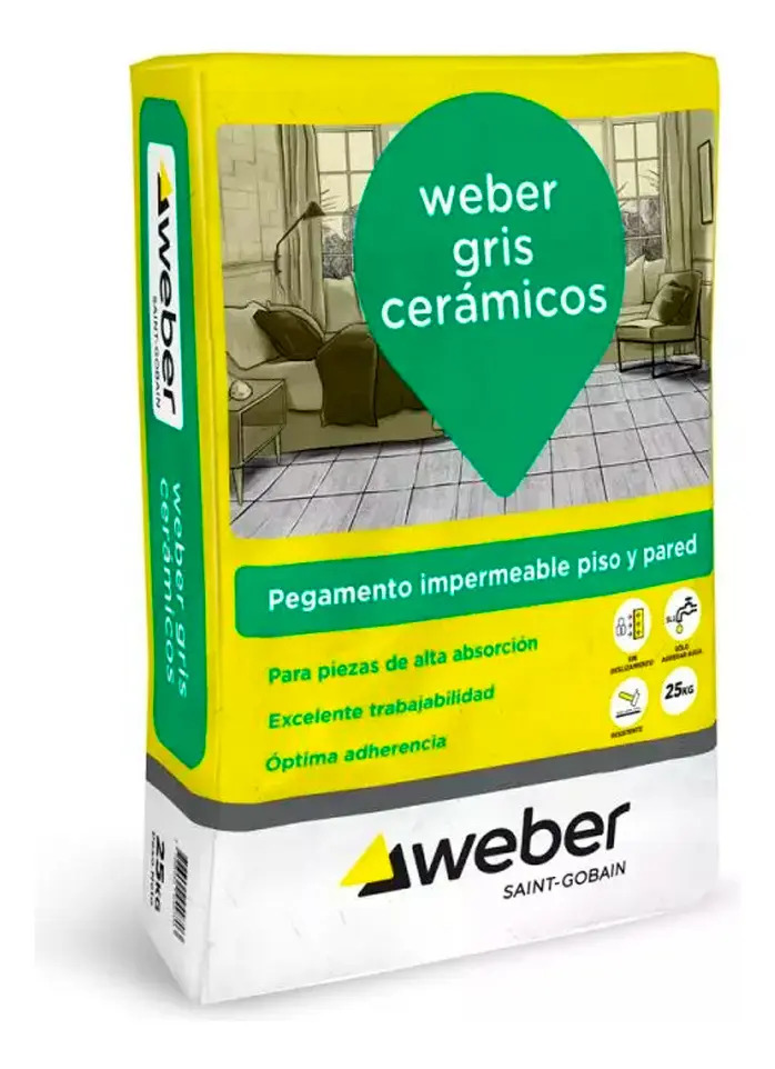 weg Weber gris x 25g (Pegamento para ceramicas) (pallet x 65)
