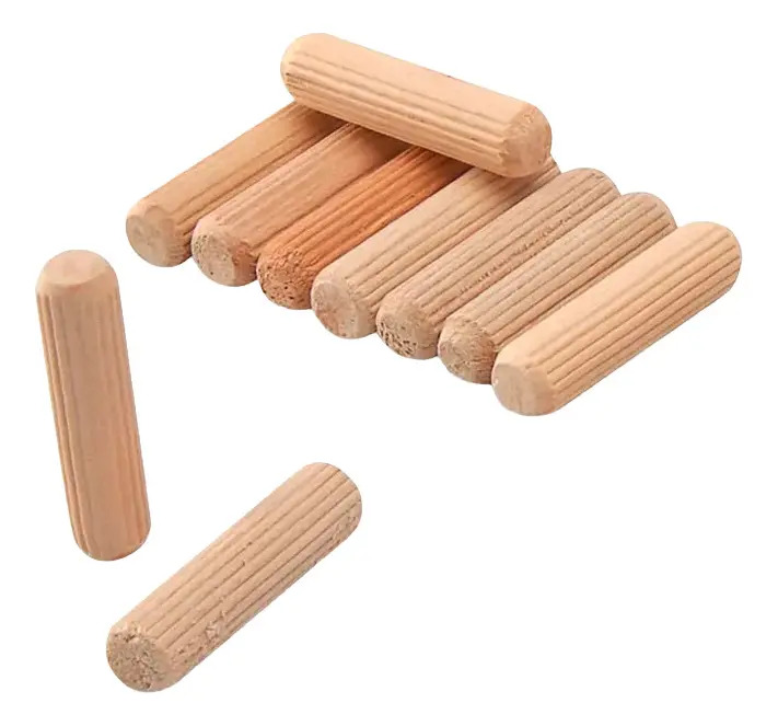 tes10f Tarugos Estriados Guatambú 10mm X 40mm (100 Unid)