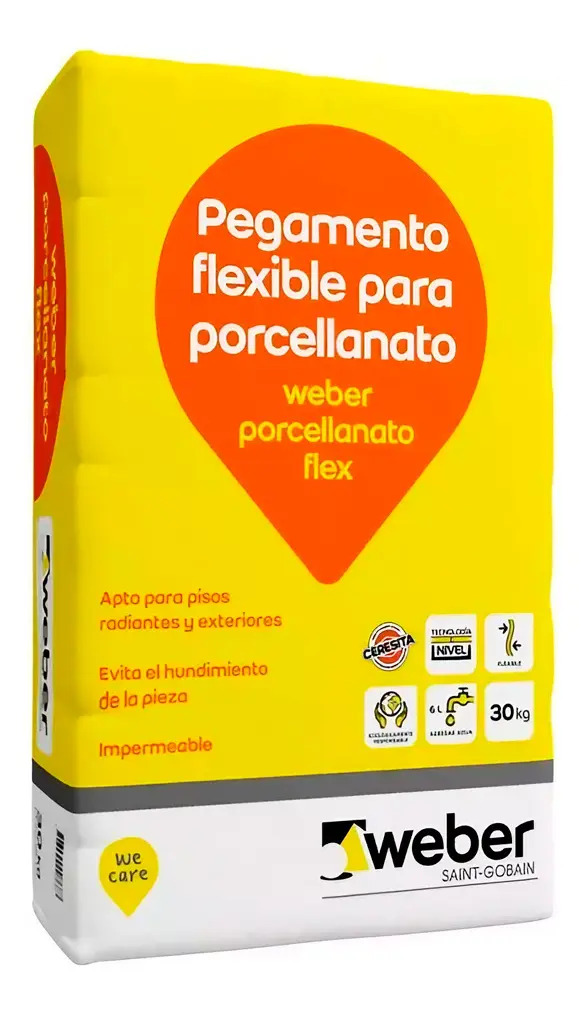 weporf25 weber porcellanato flex x 25Kg (Pallet de 64)