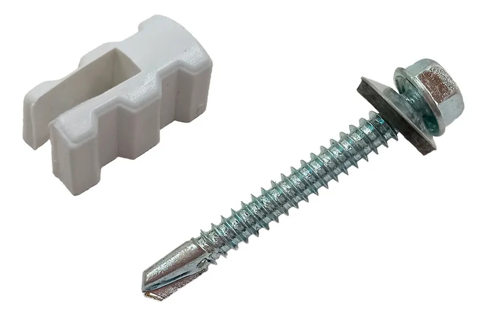 Ctmb25tacof50 Combo Autoperforante Mecha 2 1/2 y Taco sinusoidal x 50u