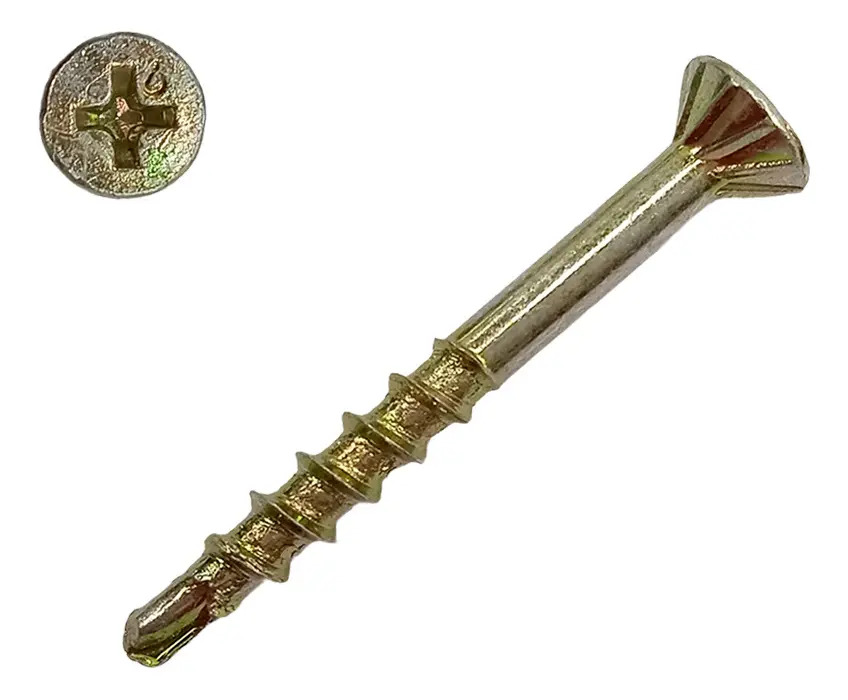 td15 Tornillo Tel Deck punta mecha 8 x 1 1/2 x 200 Unid