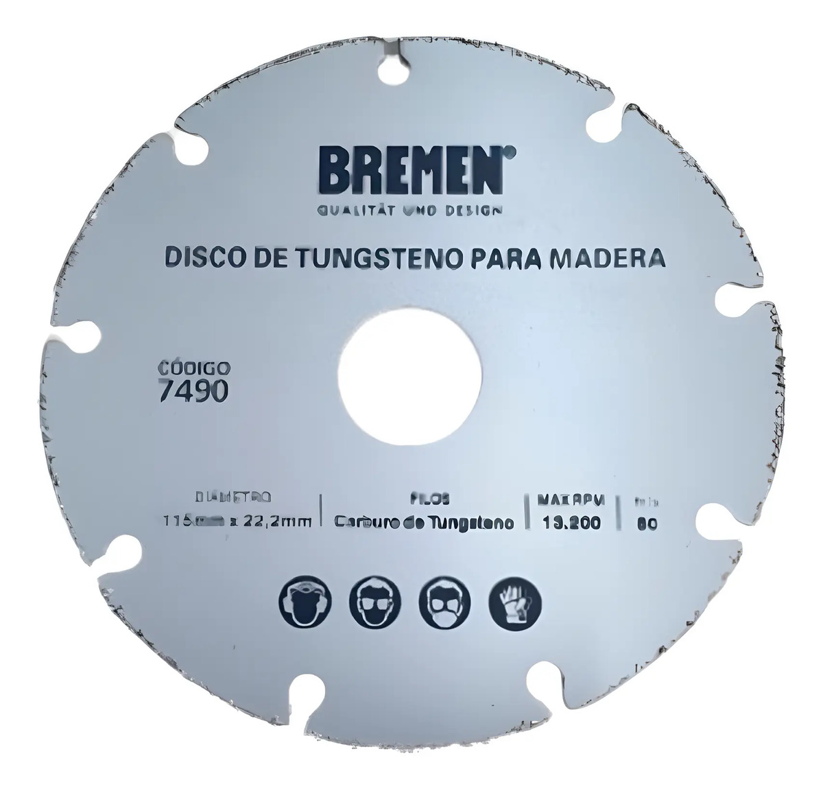 DCM45 7490 - DISCO TUNGSTENO P/MADERA 4 1/2