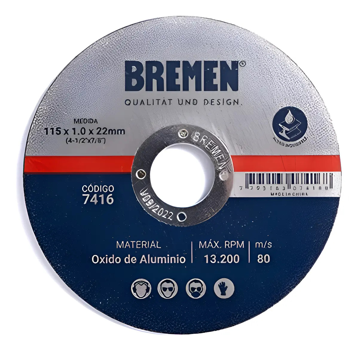 DCSf114Bf 7418F - DISCO DE CORTE 114 X 1.6 BREMEN x unidad