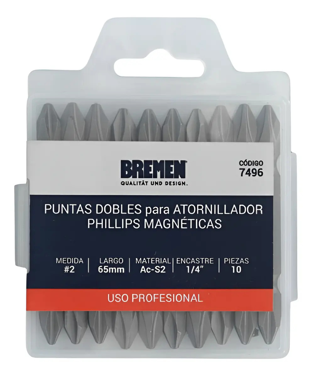 ph2dg 7496 - Puntas PH2 Dobles x 65mm x 10 Unid