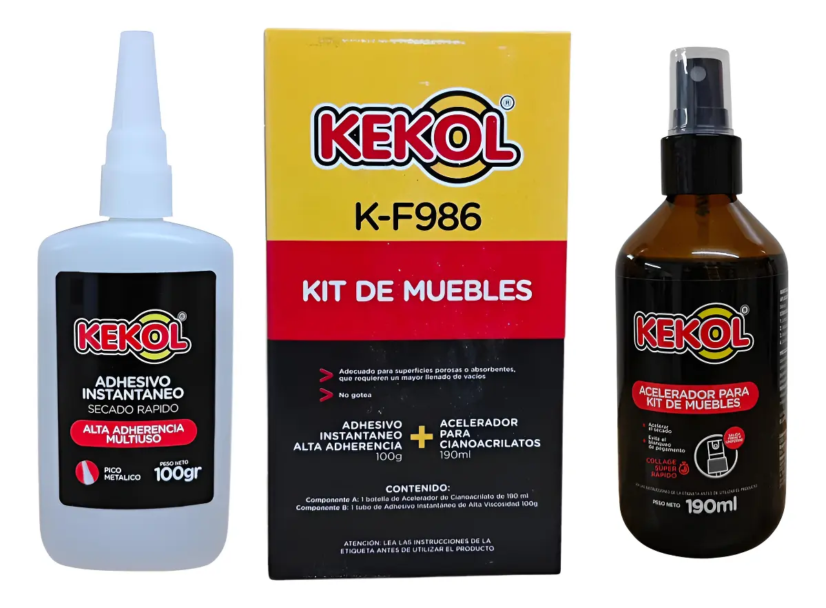 kf986k KF-986 Kit CIANOCRILATO C/catalizador x 100cc