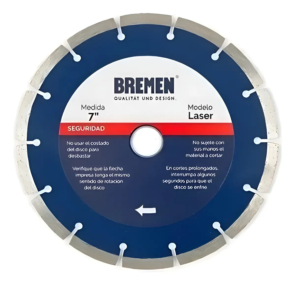 DDS178 4529 - DISCO DIAM LASER SEGMENTADO 178MM (7) BREMEN