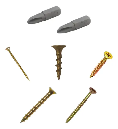 Kit1 Kit fix1: 50 tornillos C/u de: 4x15-4x45-4x60-5x30-5x50 + 2 Punta corta