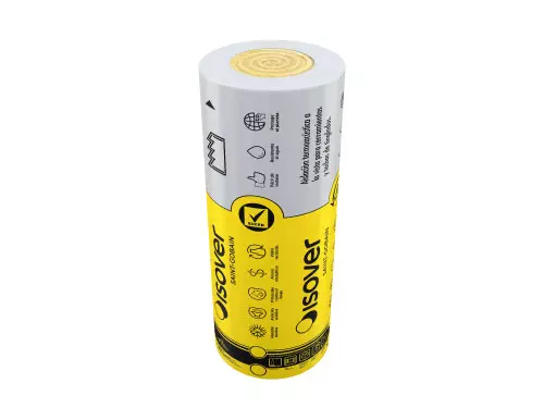 ft50 Lana de Vidrio Isover Tensado 50mm x 19,2m2
