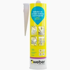 sat Sellador Acetico WEBER Transparente x 300 ML