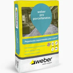wepor25 weber PRO porcellanato x 25Kg (Pallet de 64)