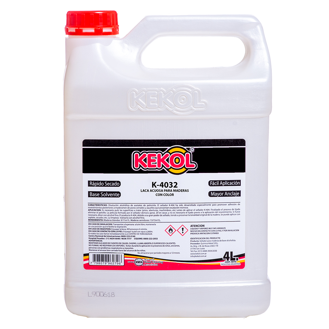 k4032B4 K-4032 Laca al agua para muebles BLANCO x 4lts