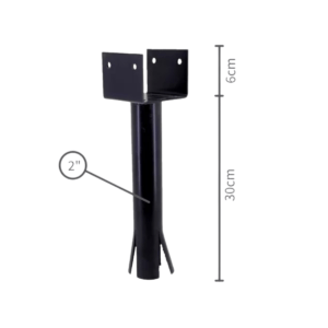 Base Atornillable Pérgola Con Pie - 3x3