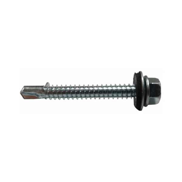 Tornillo Punta Mecha para Techo con Arandela Vulcanizada x 100 unidades - Image 2