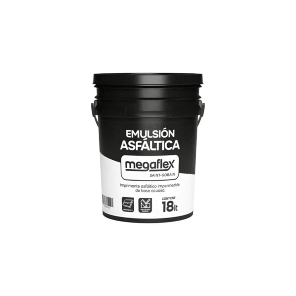 Membrana Mega Flex Emulsión Asfáltica Al Agua | Balde de 18lts