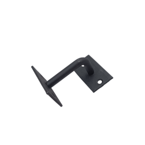 Soporte de Hierro Negro Rectangular para Pasamanos de Escalera