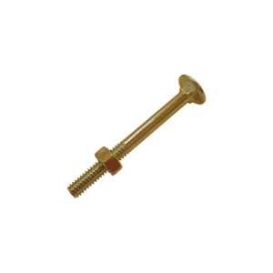 Bulón Cabeza Redonda Cuello Cuadrado Dorado 1/4x 3 | Bolsa de 100 Unidades