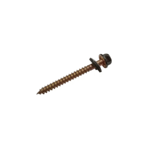 Tornillo 1/4" x 2 ½" Punta Aguja con Arandela de Goma Vulcanizada | Bolsa de 100 Unidades