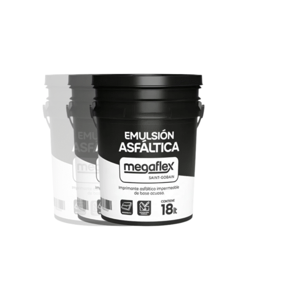 Membrana Mega Flex Emulsión Asfáltica Al Agua | Balde de 18lts - Image 3