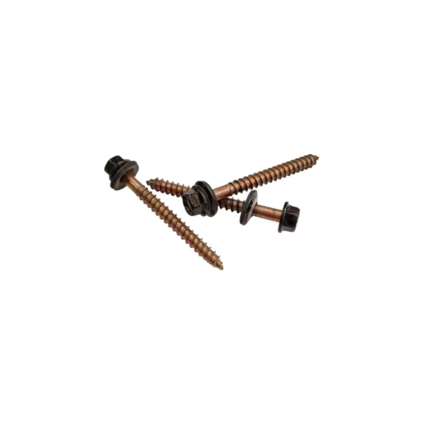 Tornillo 1/4" x 2 ½" Punta Aguja con Arandela de Goma Vulcanizada | Bolsa de 100 Unidades - Image 3