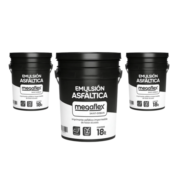 Membrana Mega Flex Emulsión Asfáltica Al Agua | Balde de 18lts - Image 2