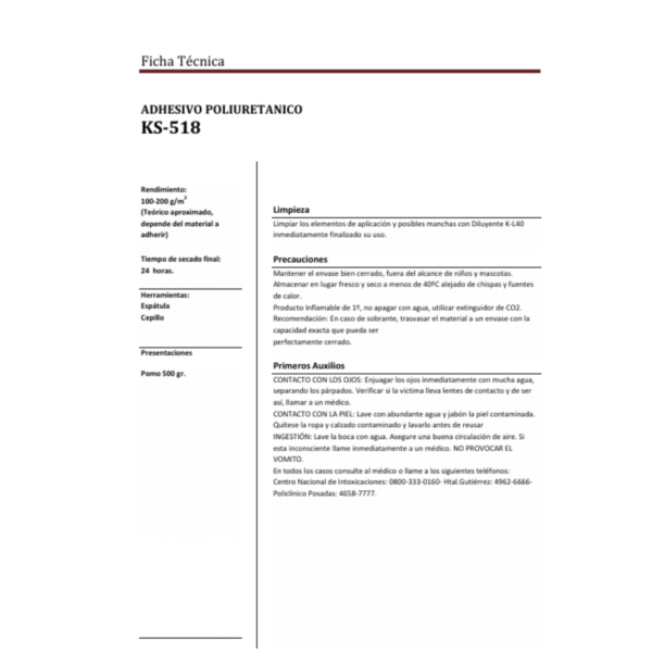 Adhesivo Poliuretánico Premium Kekol KS-518 - Image 7