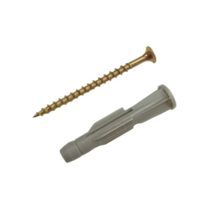 Tarugo Ladrillo Hueco N° 8 + Tornillo Fix 4,5 X 60 X 100u