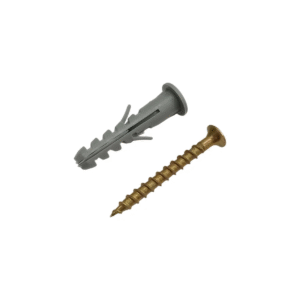 Tarugo N° 6 Con Tope + Tornillo Fix 4 X 30 X 100 Unidades