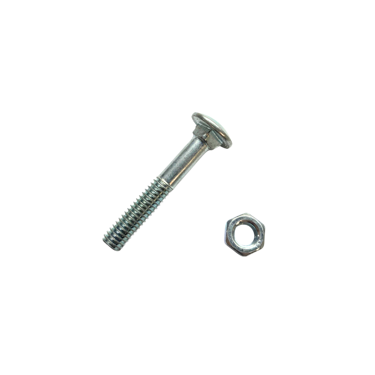 Bulón Para Portones Plateado 5/16 X 2 Con Tuerca X 50u