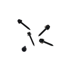 Tornillo Punta Aguja Negro 14x2 X100u C/arandela Chapa Goma
