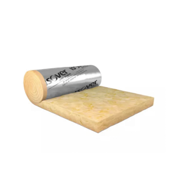 Lana De Vidrio Con Aluminio Isover Rolac Plata 50mm X 21,6m2 - Image 2