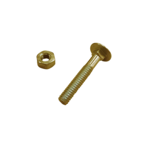 Bulón Cabeza Redonda Cuello Cuadrado 1/4x 1 X 20u Dorado