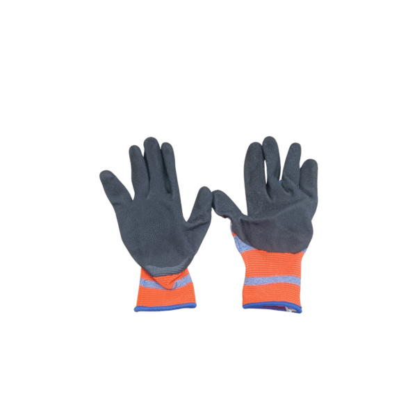 Guantes Mecano Para Trabajo De Mecánica Azul Y Naranja - Image 3