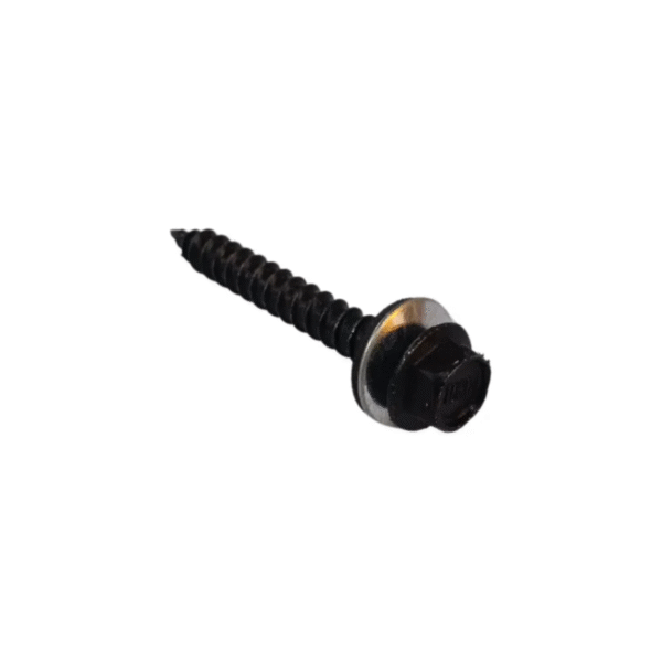 Tornillo Punta Aguja Negro 14x2 X100u C/arandela Chapa Goma - Image 3