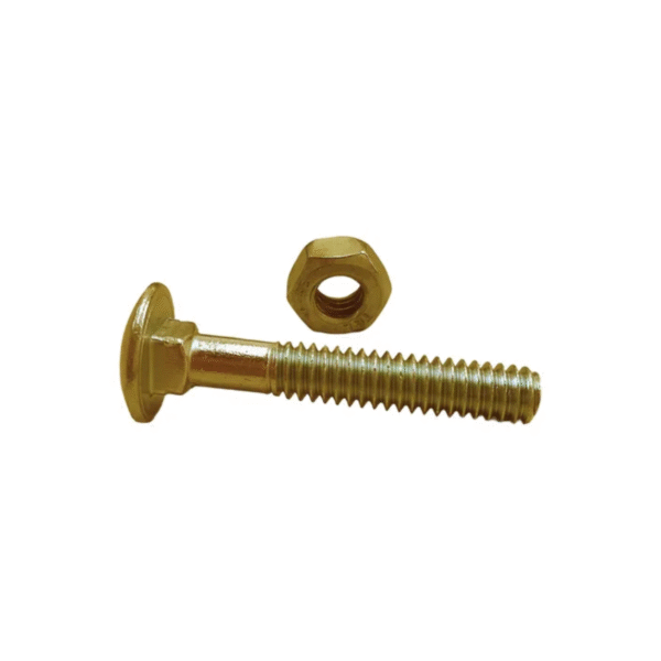 Bulón Cabeza Redonda Cuello Cuadrado 1/4x 1 X 20u Dorado - Image 5
