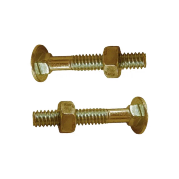 Bulón Cabeza Redonda Cuello Cuadrado 1/4x 1 X 20u Dorado - Image 4